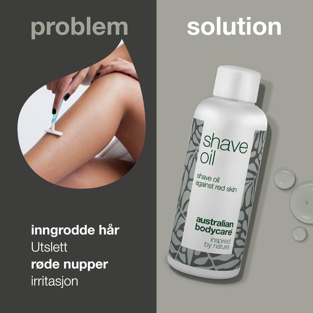 Flaske med Australian Bodycare Barberolje