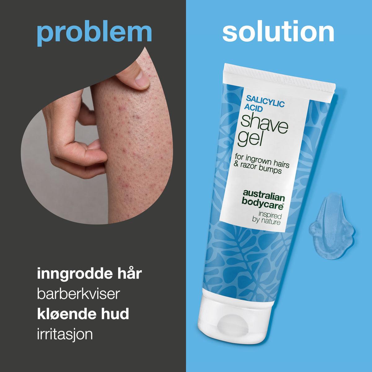 Tube med Australian Bodycare Salisylsyre Barbergel