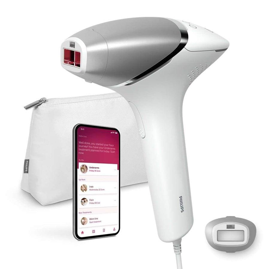 Philips Lumea 8000 BRI940 med kroppshode, oppbevaringspung og appvisning